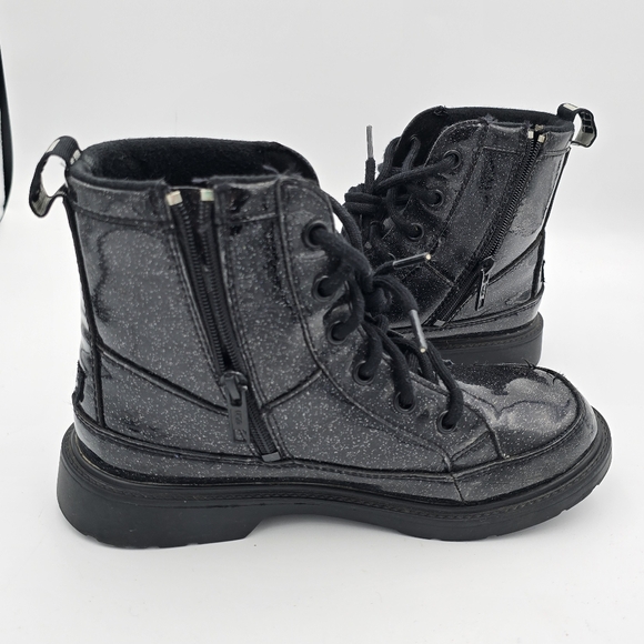 UGG Girls' Ashton Glitter Booties - Big Kids 4, Glitter Black - Picture 6 of 16